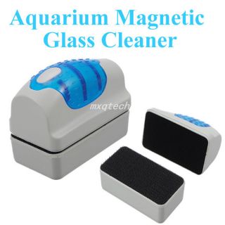 Aquarium Fish Tank Magnetic Cleaner Glass Plant Algae Floating Scraper 