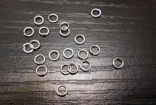 500 Pcs Silver plated split Open Jump Rings findings connectors 4x0 8 