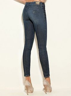 Guess $108 Lizzy Power Ultra Skinny Jeans Dark Traveler Wash Sz 24 
