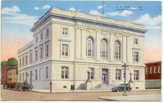 anniston al post office linen postcard alabama mailed no we carry a 