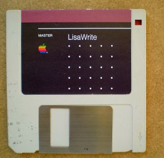 Apple Computer Vintage LisaWrite Master diskette for the Lisa II from 