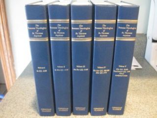 thomas aquinas summa theologica 5 volume set