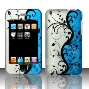 Blue Vines Hard Case Cover for Apple iPod Touch 2nd 3rd