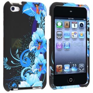   snap on rubber coated case compatible with apple ipod touch 4th