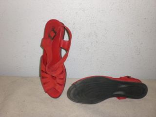 Archie Womens Red Sandals Shoes Size 7 5 US 38 EUR
