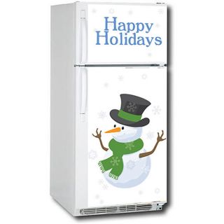 Product Description This Holiday Snow Man themed refrigerator cover 