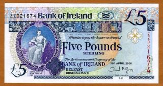 Northern Ireland, Northern bank, 10 pounds, 9th November 2008, YY 
