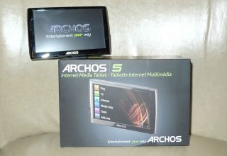 Archos 5 120GB 4 8 WiFi Touch Screen Internet Media Tablet and  MP4 