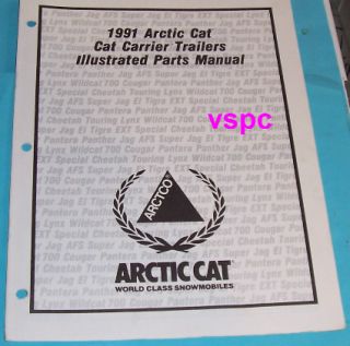 91 Arctic Cat Cat Carrier Trailers Parts Manual