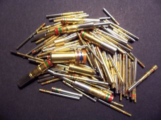    OZ 24K NOS MILITARY SPEC CONNECTOR CONTACTS PINS Gold Scrap Recovery