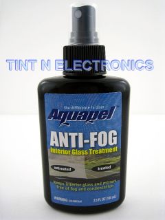 Aquapel Anti Fog Interior Glass Treatment 3 5oz Bottle