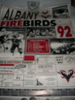 Arena League Football Poster Schedule Albany Firebirds