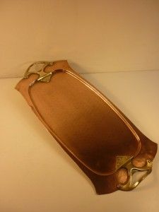 Superb WMF Original Art Nouveau Antique Copper Brass Tray