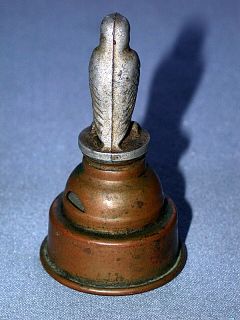 This auction is for an Antique Copper Tea Kettle Whistle With Silver 