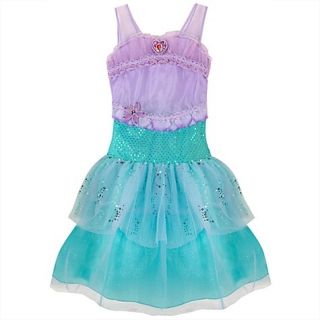  Princess Ariel Dress Costume Gown Little Mermaid Sparkle 