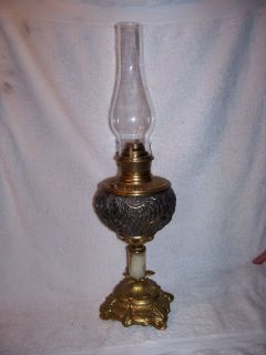 Bradley Hubbard B H Antique Victorian Kerosene Oil Lamp