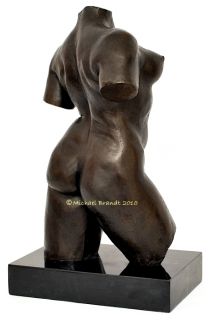 Aristide Maillol Tribute Bronze Sculpture Torso of A Young Woman 