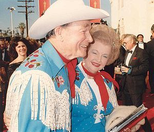 Roy Rogers and Dale Evans at the 61st Academy Awards in 1989.