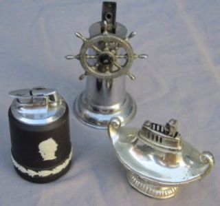 vintage table top lighters lot of 3