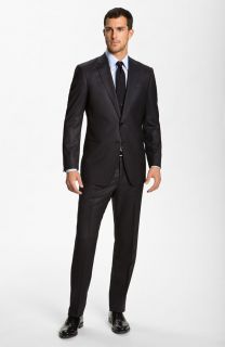 Armani COLLEZIONI Giorgio Trim Fit Dark Blue Wool Suit Size 44L $ 