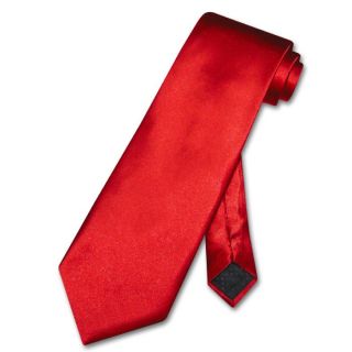Antonio Ricci Necktie Solid Rose Red Mens Neck Tie