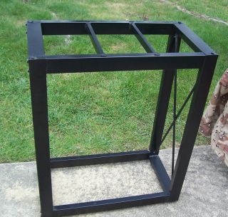 FISH TANK STAND METAL CONSTRUCTION LOCAL PICK UP ONLY LOOKS GREAT