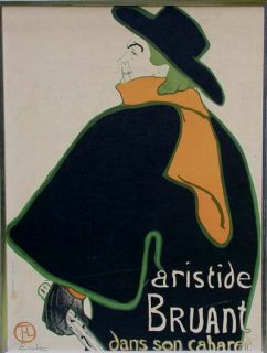 19c Toulouse Lautrec Aristide Bruant Ancourt Paris