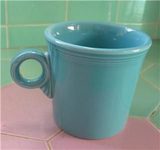 turquoise blue fiesta ware mug tom jerry mint