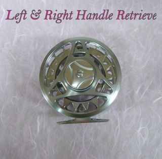 Machined 5 7 Large Arbour Fly Reel Right Left Handle