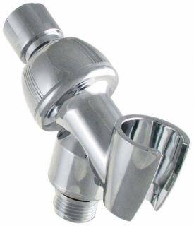 mounts to shower arm swivel joint can be adjusted to