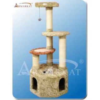 Armarkat X6606 Khaki Soft Heavy Carpet Pet Furniture Tower Cat Tree 