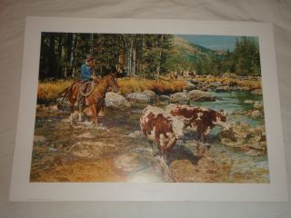 ARTIST LOREN FRY WESTERN ART LIMITED ED SIGNED NUMBERED COULD PLAY 