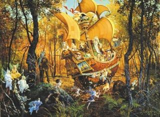Flight of The Fable Maker Art James Christenson 1500 PC Jigsaw Puzzle 