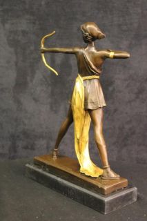   Diana the Huntress, a Roman Godess. Her Greek counterpart is Artemis