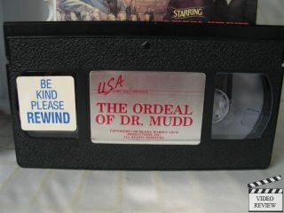 Ordeal of Dr. Mudd, The VHS Dennis Weaver, Arthur Hill