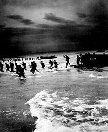   Cepheus bringing troops ashore during an exee in Algeria, April 1944