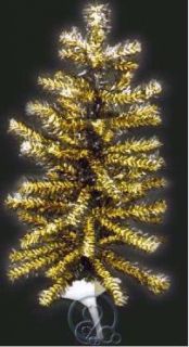   of Iowa Black and Yellow Artificial Mini Christmas Tree W/Stand