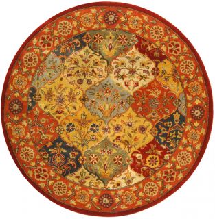 Hand Tufted Heritage Multicolor Wool Area Rug 6 Round