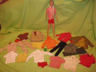 VINTAGE Barbie KEN 1960s ASHE BLONDE Re Flocked Hair TLC DOLL CLOTHING 