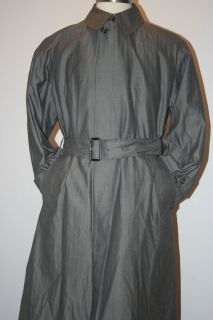 AQUASCUTUM England Cotton Showerproof Belted Trench Top Overcoat 