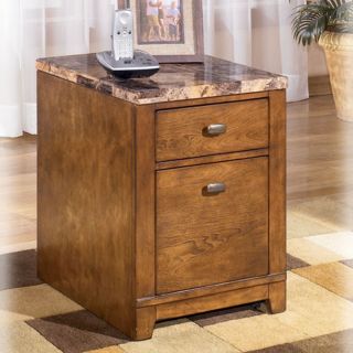 Ashley Theo 2 Drawer w Marble Top Office File Cabinet  