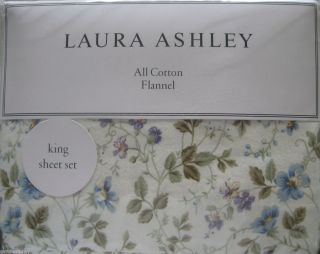 LAURA ASHLEY King Sheet Set SPRING BLOOM FLORAL Brand New 100% COTTON 