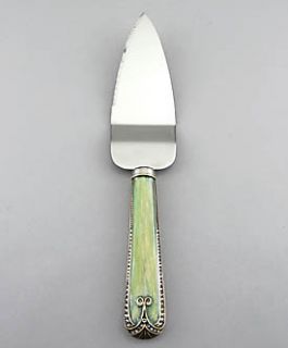   Stainless Steel Green Enamel Handle Ashleigh Manor Classico