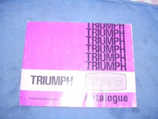    TRIUMPH TR6 Catalogue by The Roadster Factory in Armagh Pennsylvania