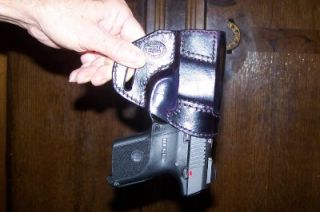 LEATHER HOLSTER FOR RUGER SR9C / SR40C ~HAND MADE~RIGHT HAND DRAW~OWB 