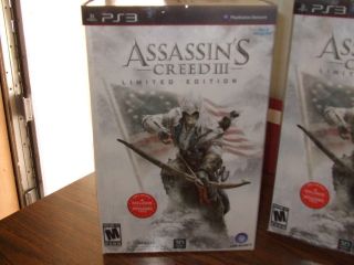 Assassins Creed III Limited Edition PlayStation 3 2012 NEW SEALED