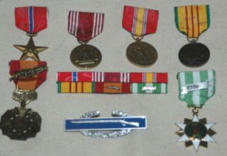 Army Vietnam Medals, Ribbons, Combat Infantry Badge VN