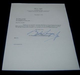 BELA LUGOSI JR. HAND SIGNED 1996 LETTER CONCERNING HIS FATHER AND 
