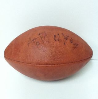    Rogers College Number Autographed Signed NFL Football w JJ Arrington