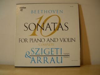   SRV 300/3 Beethoven 10 Sonatas for Piano & Violin SZIGETI & ARRAU 4LP